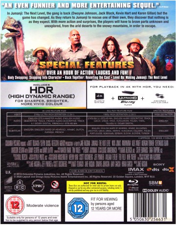 Jumanji: The Next Level (Następny poziom) [Blu-Ray 4K]+[Blu-Ray]