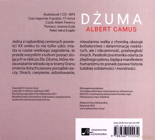 Dżuma - Camus Albert [AUDIOBOOK]