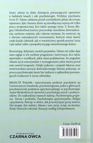 Istoty ulotne. Opowieści psychoterapeutyczne - Irvin D. Yalom [KSIĄŻKA]