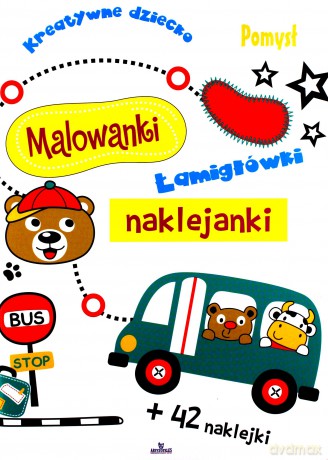 Malowanki naklejanki kreatywne dziecko - Ewelina Grzankowska [KSIĄŻKA]
