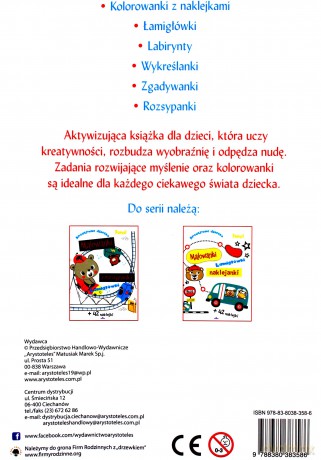 Malowanki zgadywanki kreatywne dziecko - Monika Matusiak [KSIĄŻKA]