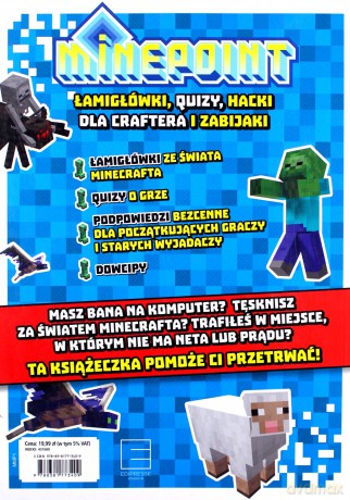 Minepoint. Łamigłówki, quizy i hacki dla craftera i zabijaki [KSIĄŻKA]