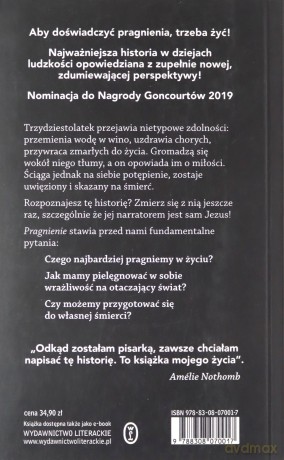 Pragnienie - Amelie Nothomb [KSIĄŻKA]