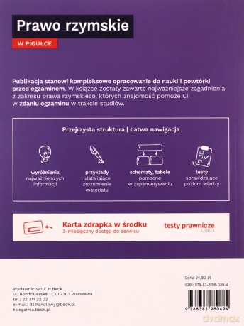 Prawo rzymskie w pigułce [KSIĄŻKA]