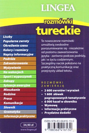 Rozmówki tureckie ze słownikiem i gramatyką [KSIĄŻKA]