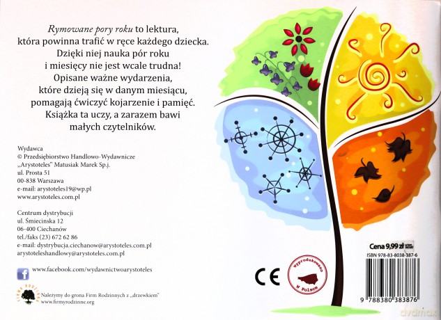 Rymowane pory roku. Uczymy się przez rymy - Monika Matusiak [KSIĄŻKA]