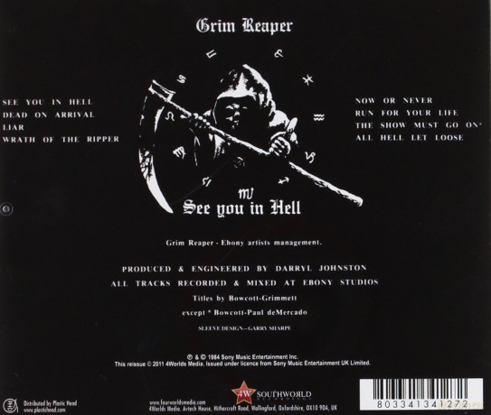 Grim Reaper: See You In Hell [CD]
