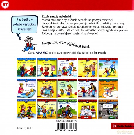 Zuzia smaży naleśniki. Mądra mysz - Liane Schneider [KSIĄŻKA]