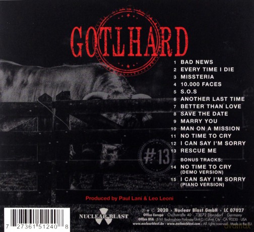 Gotthard: #13 (digipack) [CD]