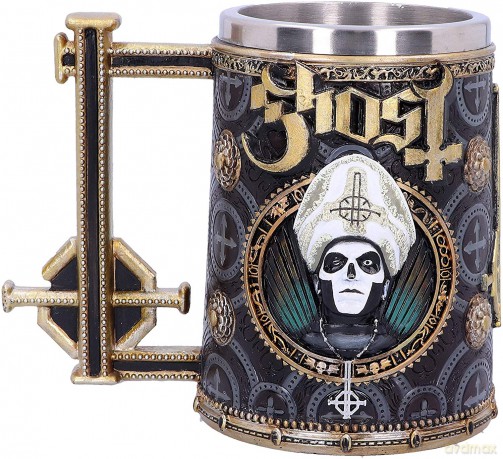 Ghost: Nemesis Now Licensed Ghost Papa Emeritus III Meliora Gold Tankard