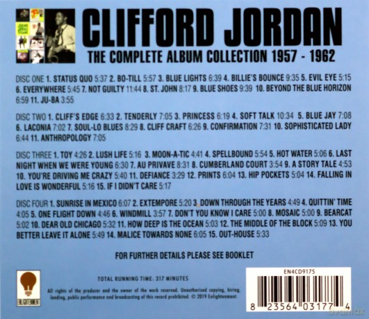 Clifford Jordan: Complete Album Collection [4CD]
