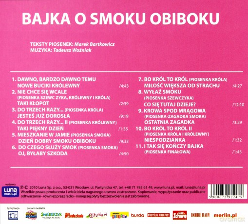 Bajka o Smoku Obiboku [CD]
