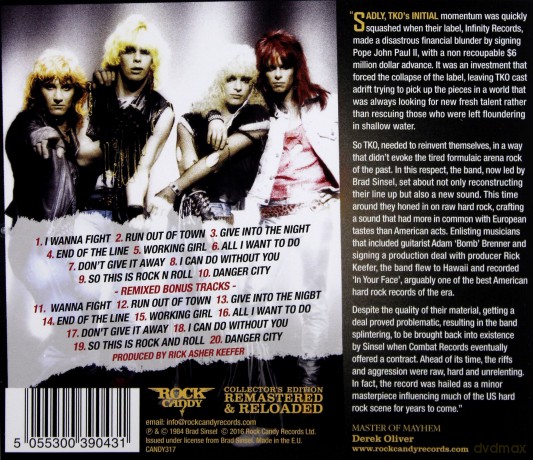 Tko: In Your Face [CD]