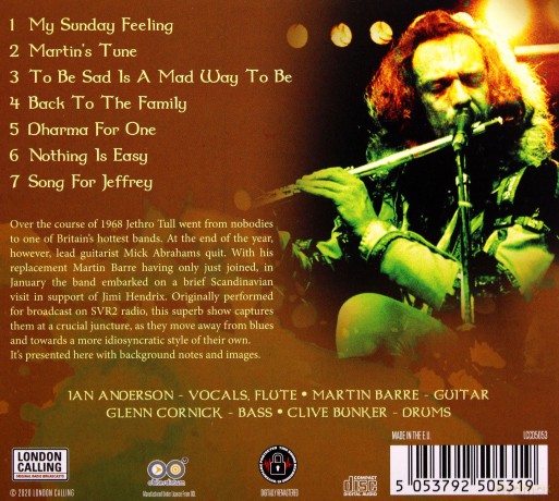 Jethro Tull: Live In Sweden 69 [CD]