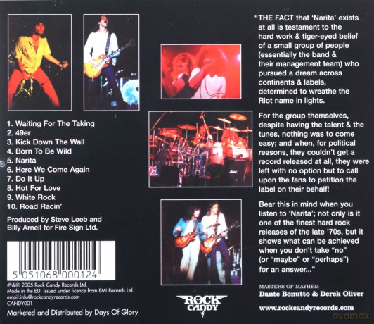 Riot: Narita [CD]