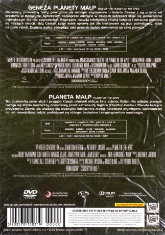 Geneza planety małp / Planeta małp (1968) [2DVD]