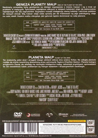 Geneza planety małp / Planeta małp (1968) [2DVD]