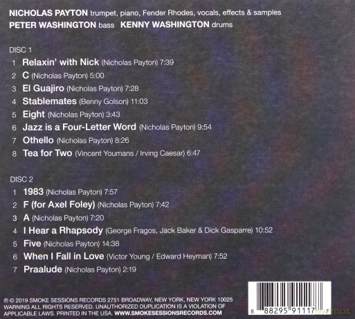 Nicholas Payton: Relaxin With Nick (digipack) [CD]