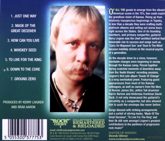 Kerry Livgren: Seeds Of Change [CD]