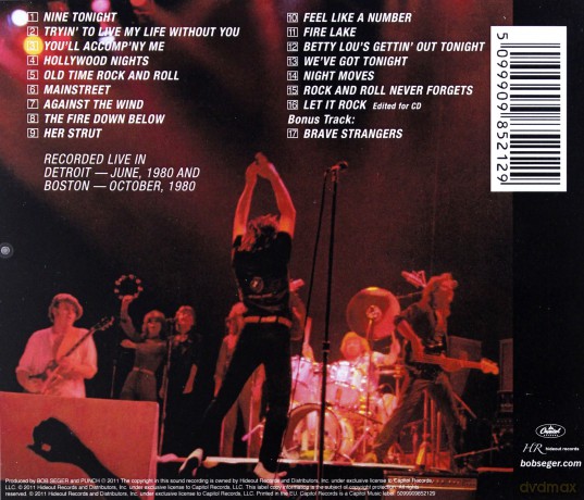 Bob Seger: Nine Tonight [CD]