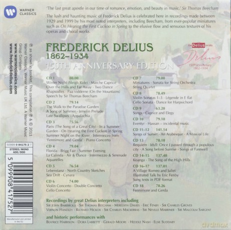 Delius: 150th Anniversary (Limited) [18CD]