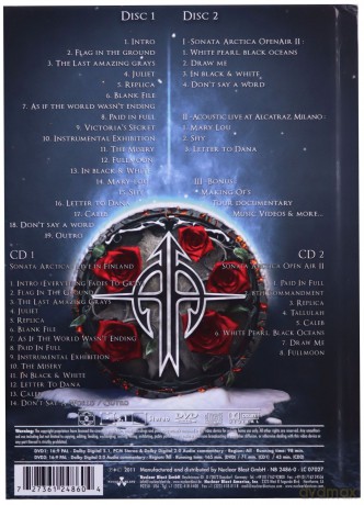 Sonata Arctica: Live In Finland (digipack) [2DVD]+[2CD]