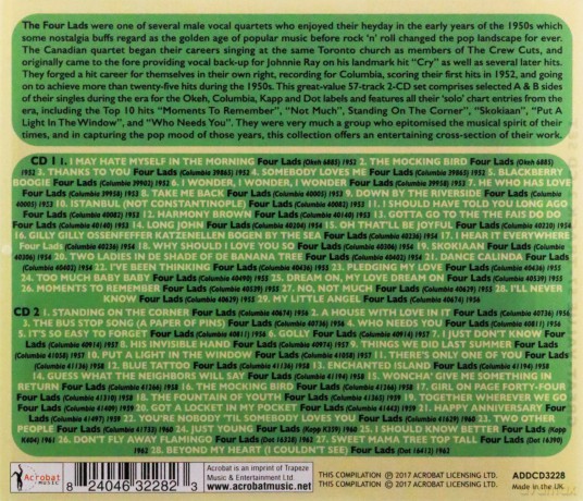 Four Lads: The Singles Collection 1952-62 [2CD]