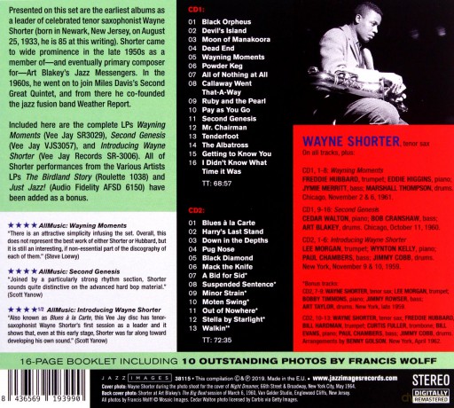 Wayne Shorter: Wayning Moments / Second Genesis / Introducing [2CD]
