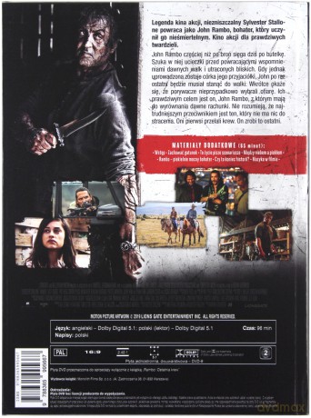 Rambo V: Ostatnia Krew (booklet) [DVD]