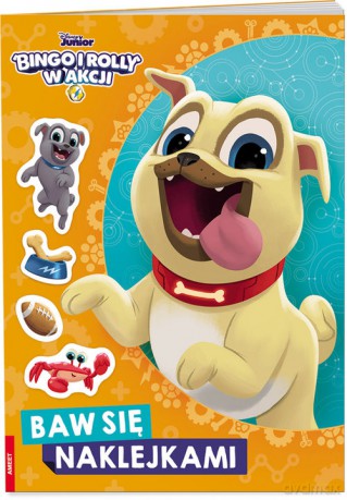 Bingo i Rolly w akcji. Baw się naklejkami [KSIĄŻKA]