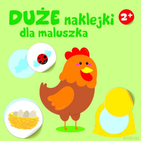Duże naklejki dla maluszka 2+ Kurka II - Różni [KSIĄŻKA]