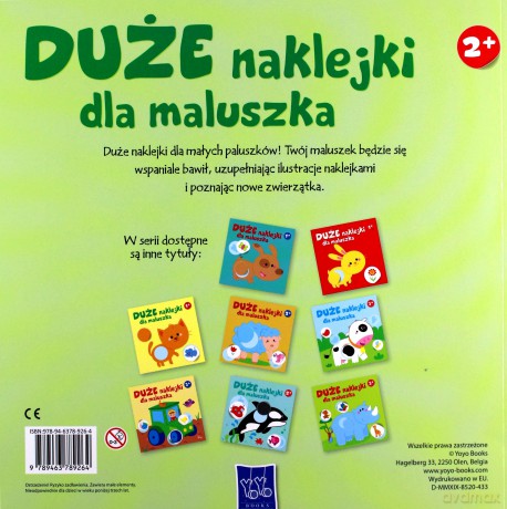 Duże naklejki dla maluszka 2+ Kurka II - Różni [KSIĄŻKA]
