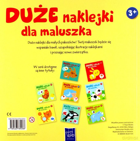 duże naklejki dla maluszka 3+ Traktor II - Różni [KSIĄŻKA]