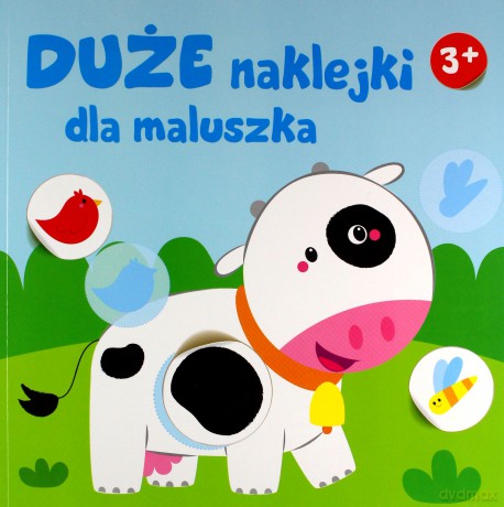 Duże naklejki dla maluszka Krówka II [KSIĄŻKA]