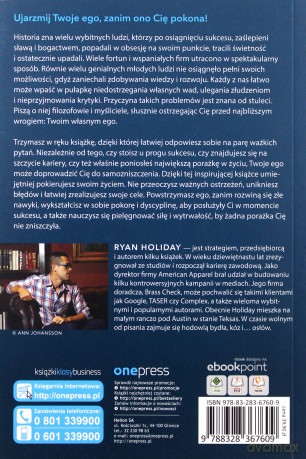 Ego to Twój wróg - Ryan Holiday [KSIĄŻKA]