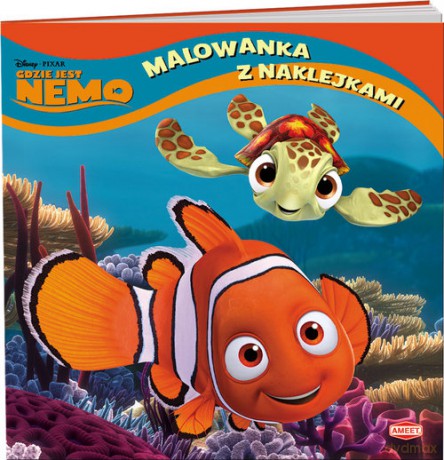 Gdzie jest Nemo Malowanka z naklejkami [KSIĄŻKA]