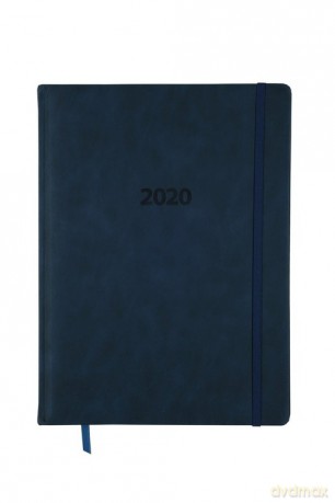 Kalendarz 2020 KK-A4TL książkowy A4 tygodniowy Lux niebieski [KALENDARZ]