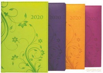 Kalendarz 2020 książkowy - terminarz B6 Vivella Kwiaty [KALENDARZ]
