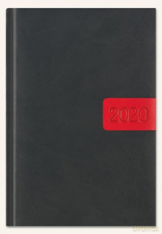 Kalendarz książkowy A5 Best Classic 2020 grafit nubuk wstawka [KALENDARZ]