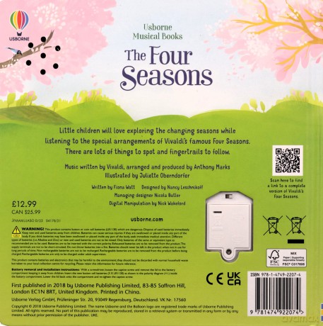 The Four Seasons with music by Vivaldi [KSIĄŻKA]