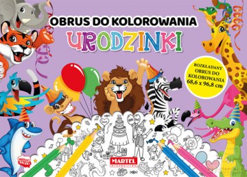 Urodzinki - obrus do kolorowania - Adamska-Rzepka Aleksandra [KSIĄŻKA]