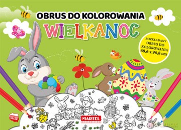 Wielkanoc - obrus do kolorowania - Adamska-Rzepka Aleksandra [KSIĄŻKA]