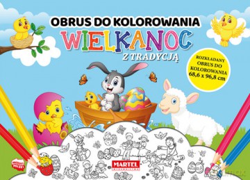 Wielkanoc z tradycją - obrus do kolorowania - Adamska-Rzepka Aleksandra [KSIĄŻKA]