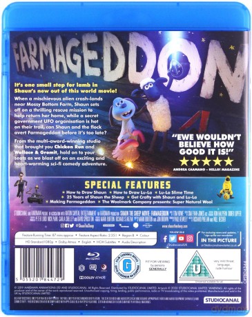 A Shaun The Sheep Movie: Farmageddon (Baranek Shaun Film. Farmageddon) [Blu-Ray]