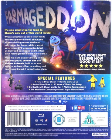 A Shaun The Sheep Movie: Farmageddon (Baranek Shaun Film. Farmageddon) [Blu-Ray]