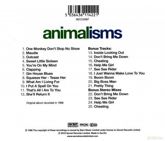 Animals: Animalisms [CD]