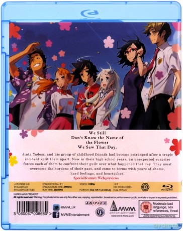 Anohana: Flowers We Saw That Day Collection [2xBlu-Ray]