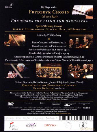 Goerner 18th Cent Or Bruggen: Chopin The Works For Piano Orchestra [2DVD]