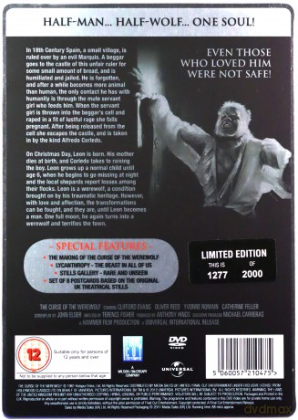 Curse Of The Werewolf (steelbook) [2DVD]