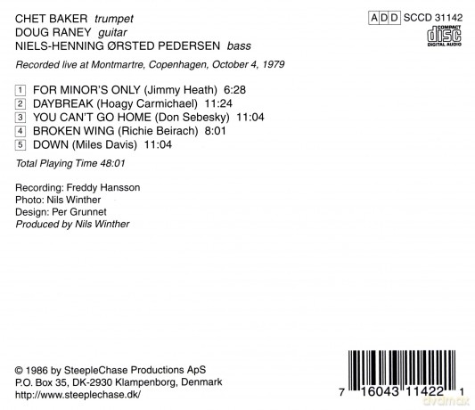 Chet Baker Trio: Daybreak [CD]